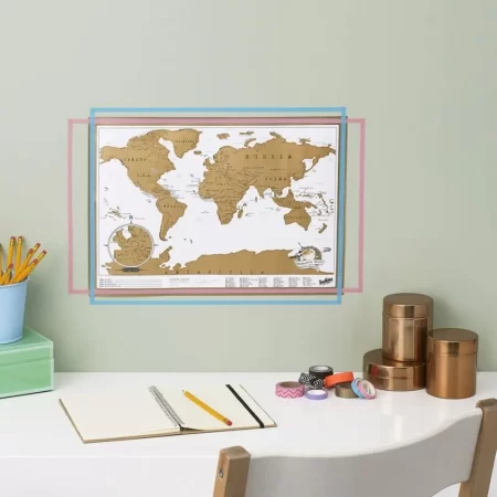 Mini Scratch Map Scratch Map Kraskaart mini versie : je persoonlijke wereldkaart ...